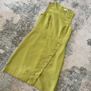 Studio One Lime Green Textured Dress, Size 4